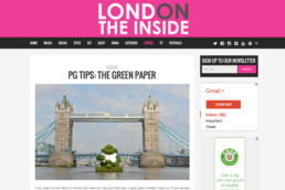 PG Tips Green Monkey Thames viral marketing stunt